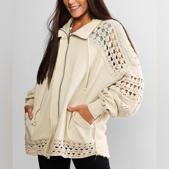 NWOT Free People Dune Bug Crochet Cardigan - Picture 2 of 15